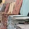 سنگ لاشه ورقه ای طبیعی قواره و درهم مولتی کالر